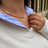 Collier Lilas étoilé