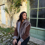GILET GRIS TAUPE