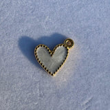 Charm Coeur Blanc Nacre