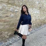 JUPE PLISSÉE BEIGE